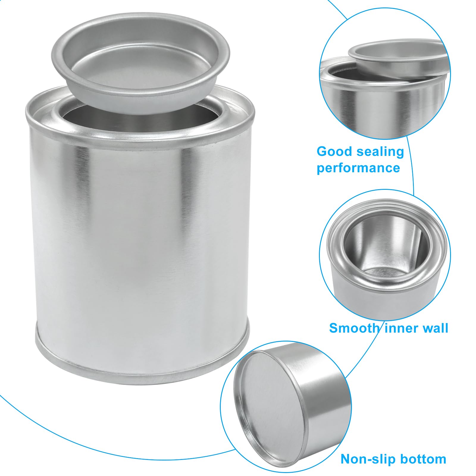8 Pack Empty Paint Cans with Lids, 1/4 Pint Paint Cans — Amazon image 5