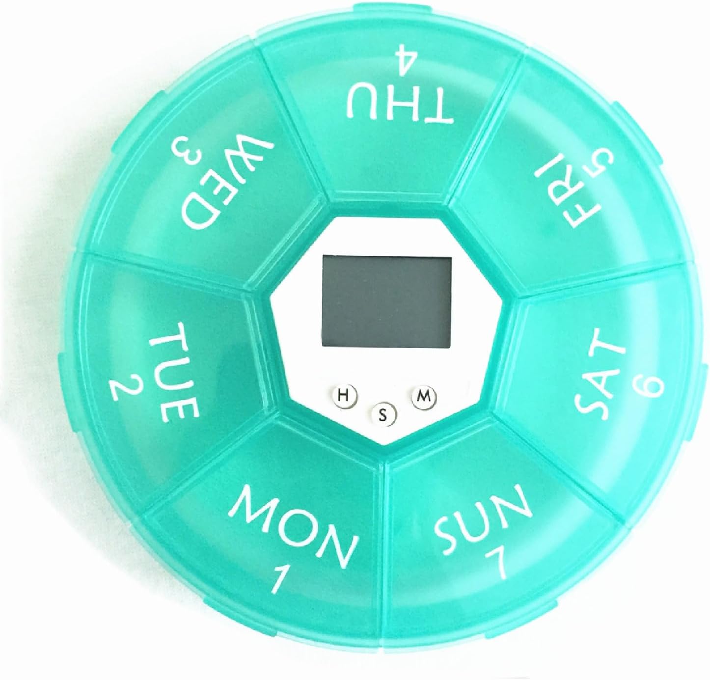 Medicine Organizer 7 Grid Storage Box Timing Reminder