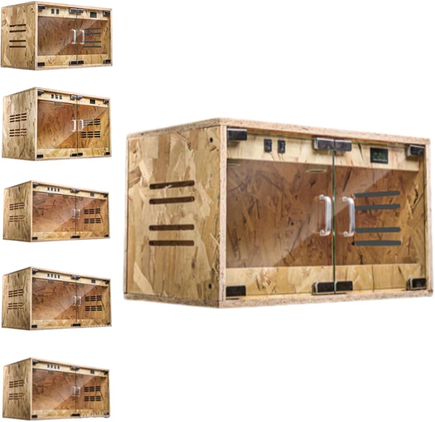 Amazon | TAKEY爬虫類 ケージ レオパ ケージ 木製飼育ケージトカゲ