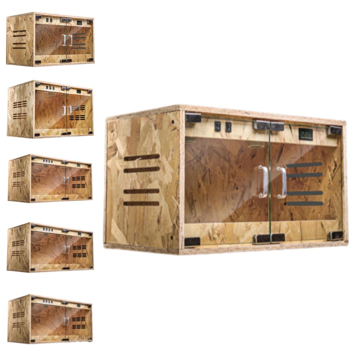 6個セット　爬虫類飼育ケージ 30×20×15 Amazon | Wallfire 爬虫類 ケージ レオパ ケージ 透明 トカゲ