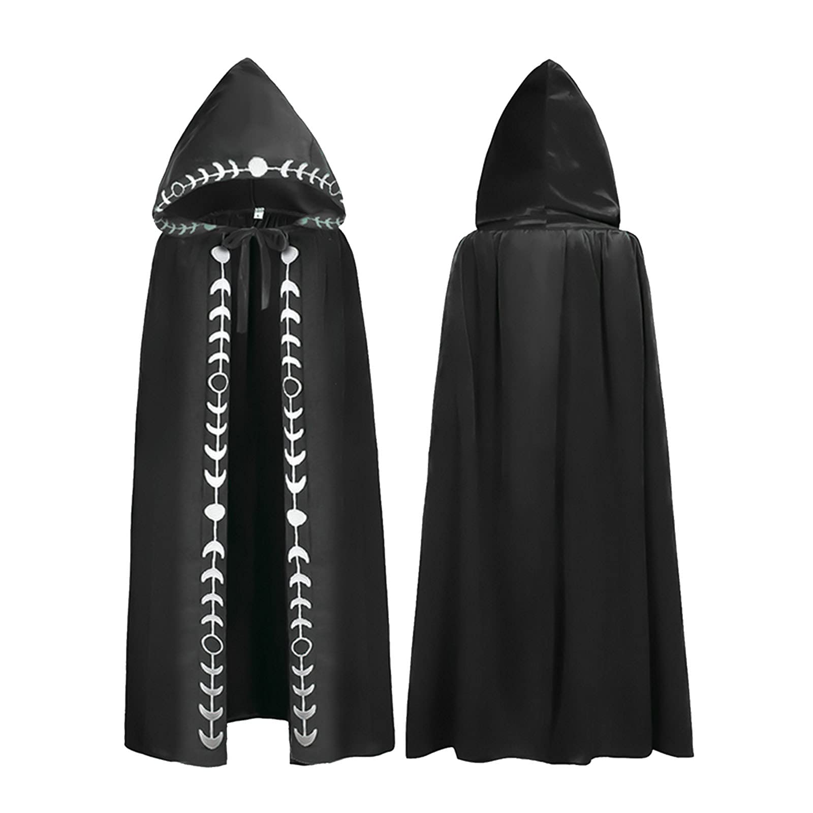 Cape Capuche Brodée Halloween Cosplay Unisexe