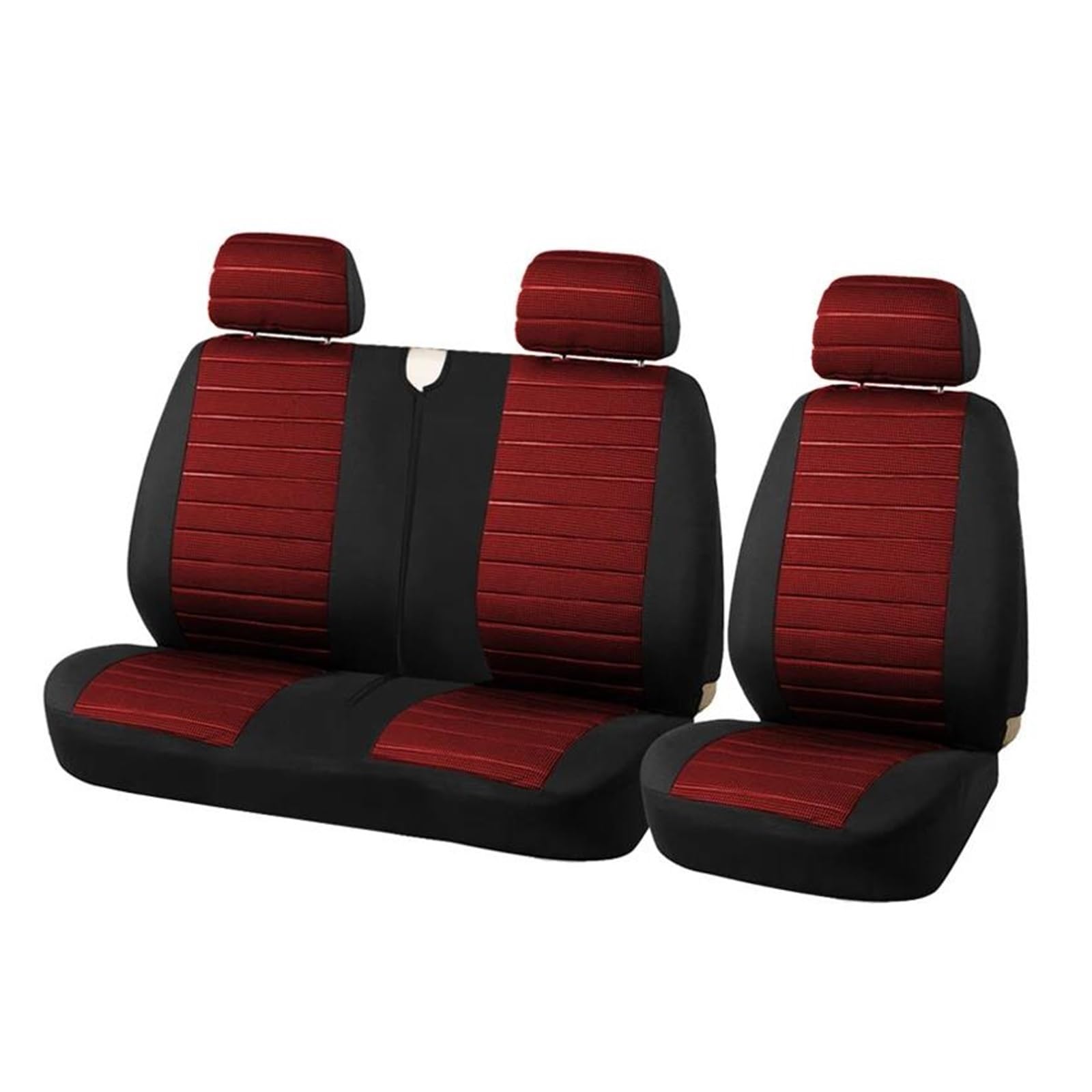 TOYOUN PU lederen bestelwagenstoelhoezen - universele pasvorm voor de meeste bestelwagens, vrachtwagens, voorstoelen voor vrachtwagens - enkele en dubbele autostoelbeschermer voor bestuurder en