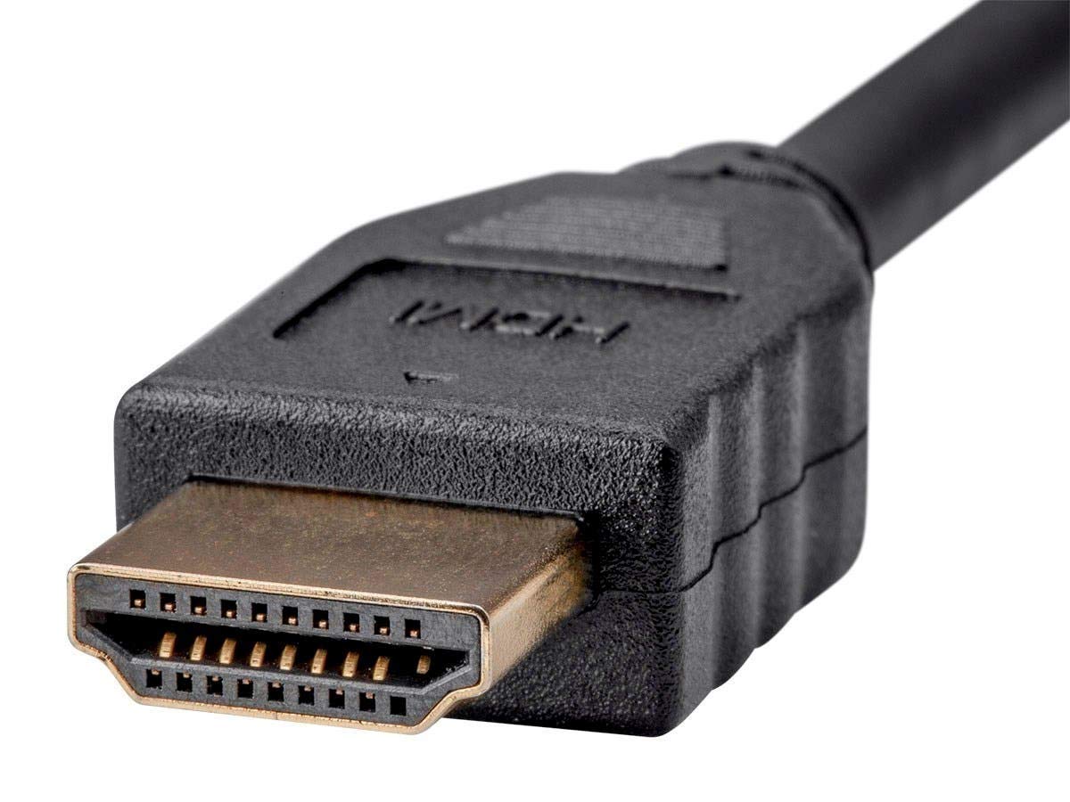 Monoprice Cable HDMI – 8 pies – Negro (paquete de 5) sin logotipo, alta velocidad, 4K a 60Hz, HDR, 18Gbps, YCbCr 4:4:4, 30AWG, CL2, compatible con UHD TV y más – Serie comercial