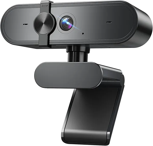 Edew 1080P Webcam Computer Camera with Microphone & Wide View - Auto Light Correction Webcam for PC, Mac, Laptop, Desktop - Built-in Privacy Cover Plug & Play USB for Zoom/Skype/Streaming