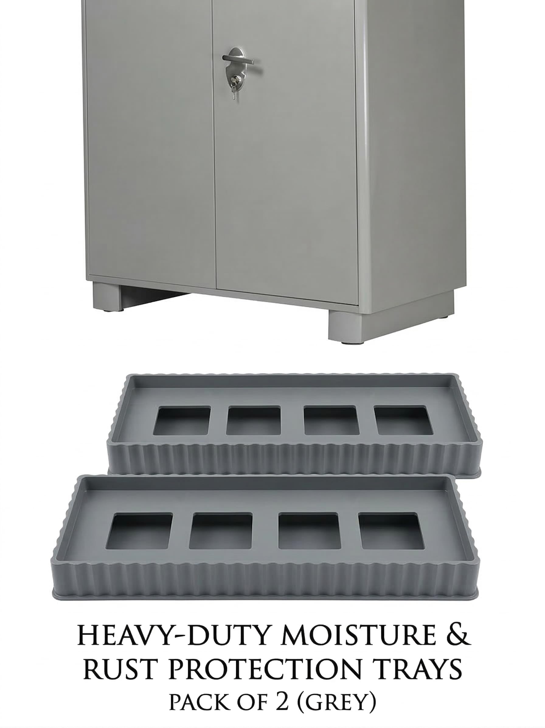 Multi-Purpose Heavy Duty Plastic Base Stand for Almirah, Wardrobe, Refrigerator & Washing Machine (Set of 2)-image-30