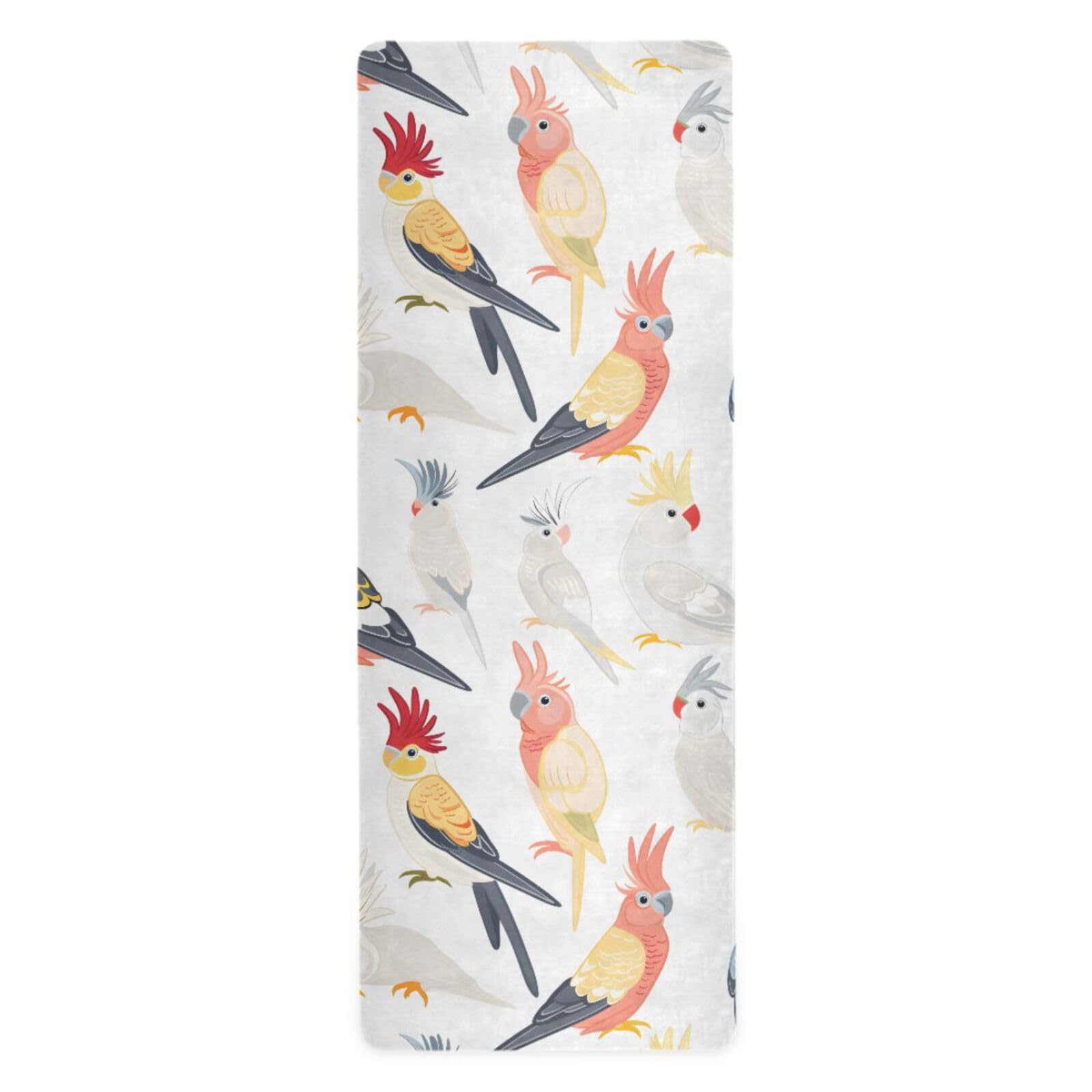 Parrots Yoga Mat Non Slip Thick Kids Eco Friendly Rubber Workout Foldable Yoga Mat Women Exercise
