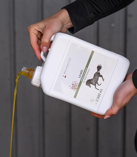 Foto 6 de 7 de Lein-Öl - Glänzendes Fell und gute Verdauung, 2, 5 l, 2.5 Liter