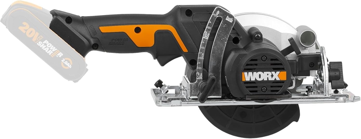 Worx WX531.9 Sega circolare compatta ad immersione ø 120mm 20V a batteria - solo corpo macchina