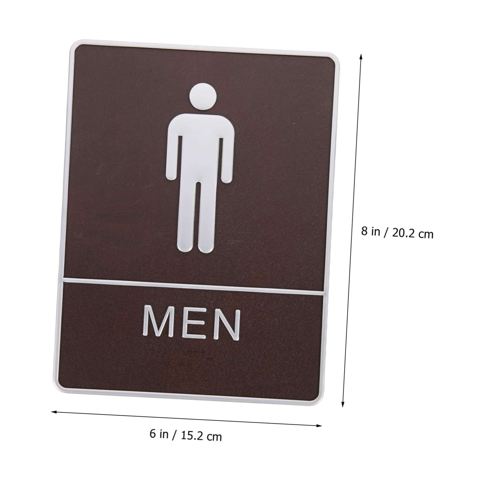 HAPINARY Self-adhesive Bathroom Door Frame Sign Restroom Sign Decor Plastic Toilet Seat Sticker Decals