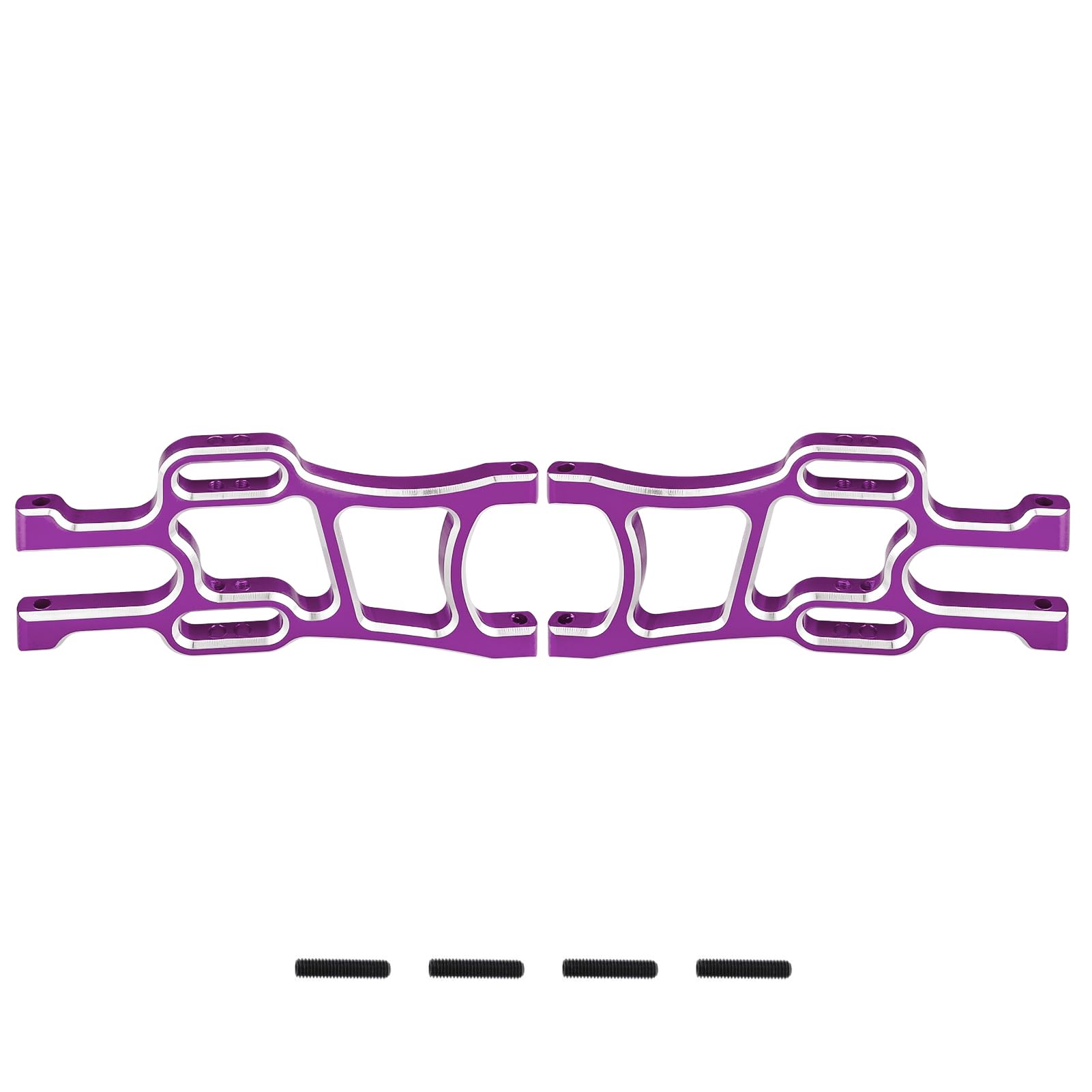 Hobbypark 108019 108819 Aluminum Front Lower Arms (L/R) Purple for 1/10 Scale Redcat Volcano Epx/epx PRO Exceed RC Infinitive Monster Truck 08005 Upgrade Parts