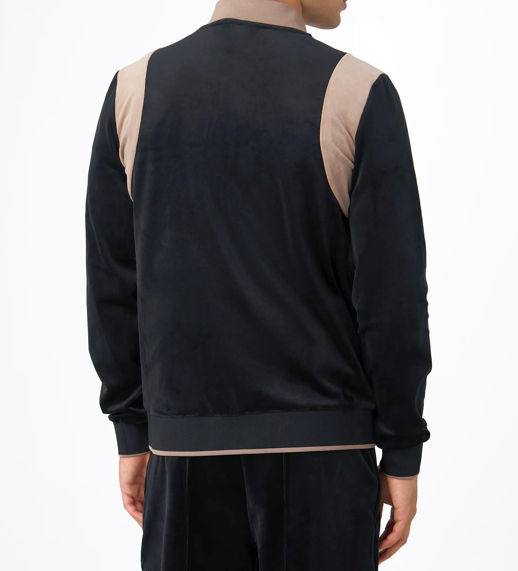FILA Adriano Tracksuit, (FAM1088-83071) Black/Taupe, Tuta retro completa ciniglia uomo