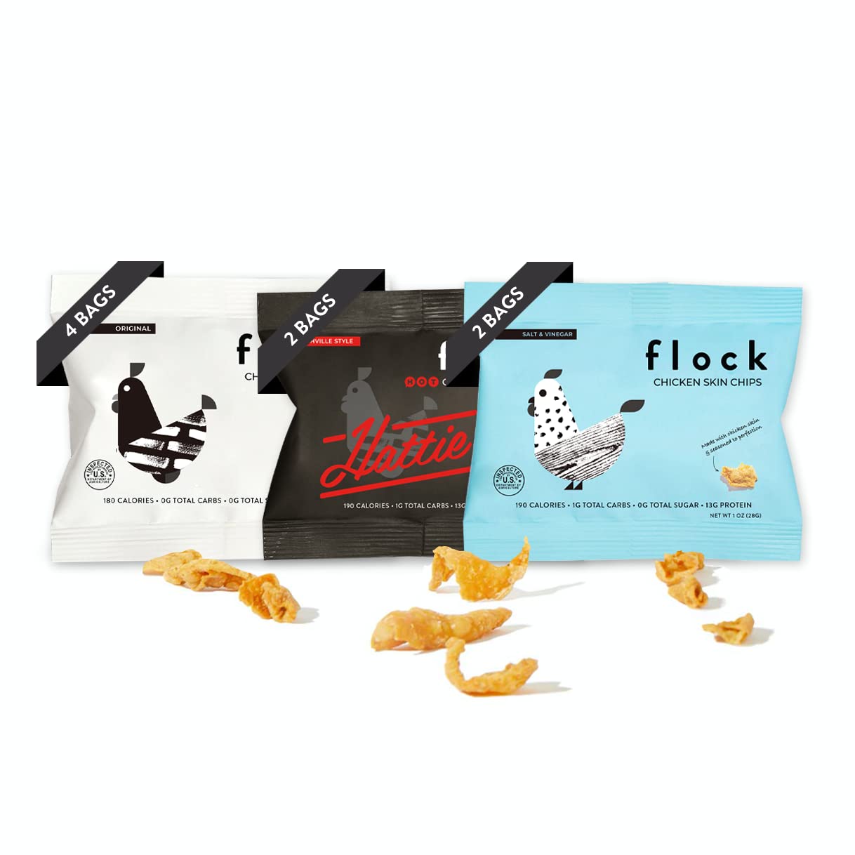 Buy Flock Keto Chicken Skin Chips 100 Real Chicken Low Carb, High
