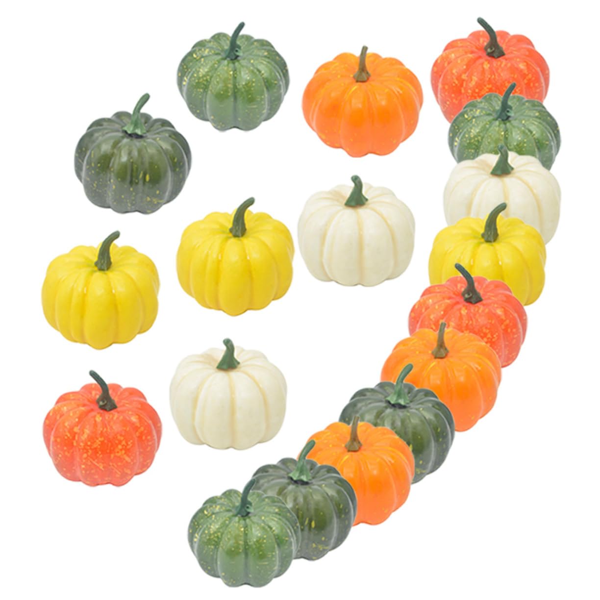 Ciieeo 18pezzi Zucca di Halloween Decorativa Zucche Artificiali per Decorazioni Autunnali Oggetti di Scena per Feste