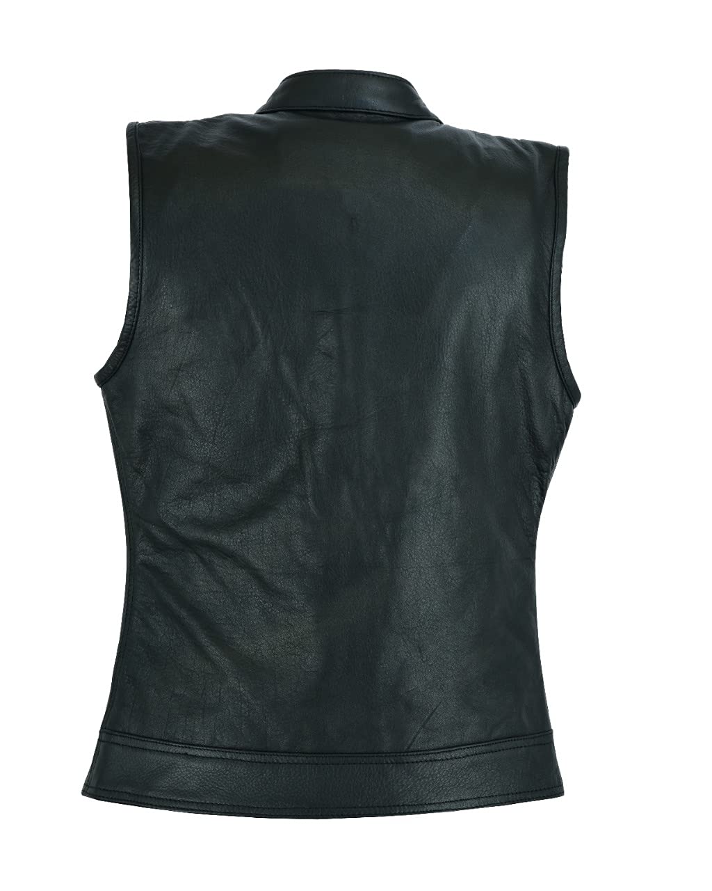 Gilet da Motociclista in Pelle Stile Club SOA da Donna
