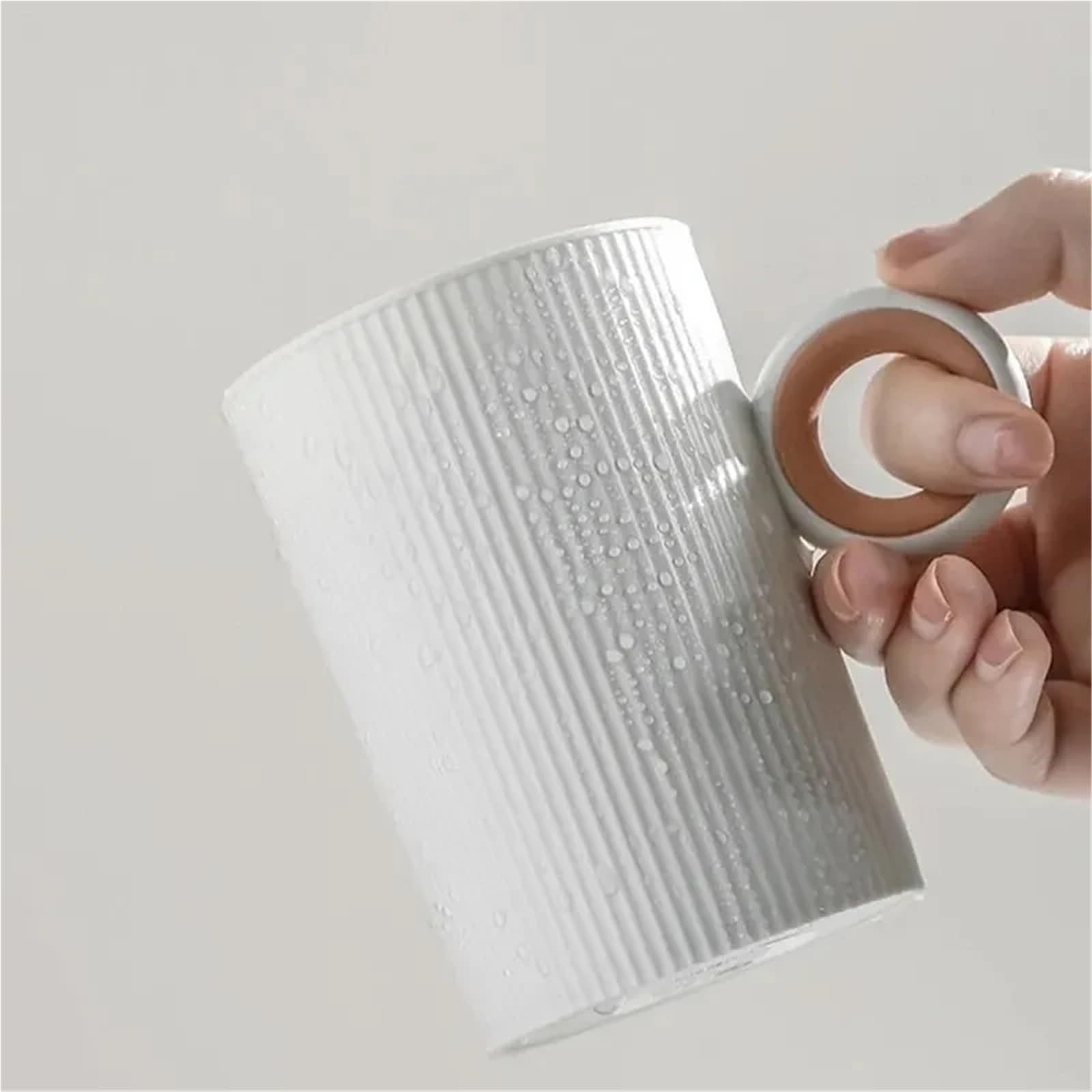 Vaso para Cepillos De Dientes Vaso for Enjuague bucal con asa, Vasos de plástico for cepillos de Dientes, Reutilizables, Simples, for el hogar, de Gran Calibre, 3 uds.