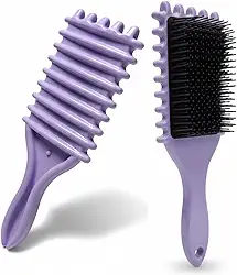 Escova de Fitagem para Cabelos Cacheados e Ondulados – Define Cachos sem Quebrar os Fios