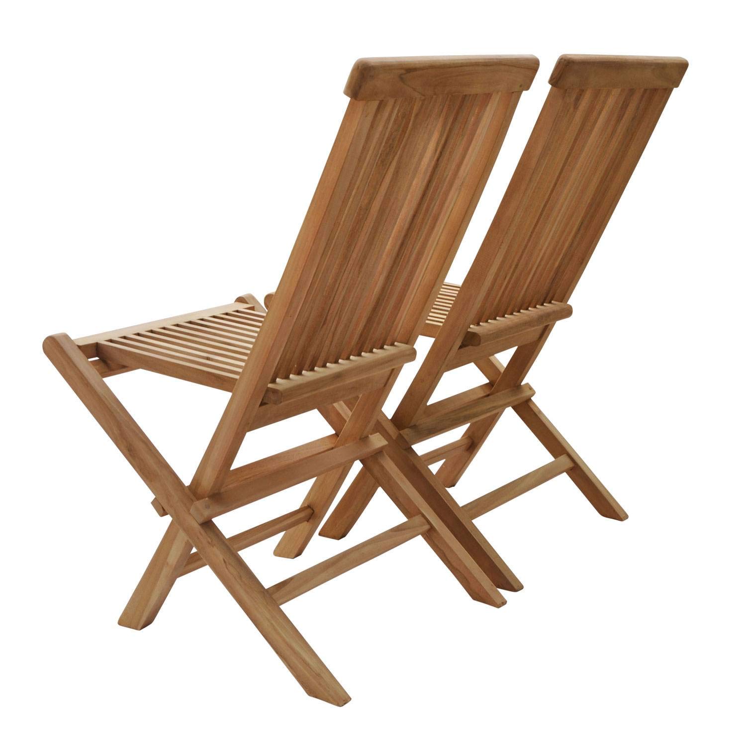 stuks massief acaciahouten opvouwbare tuinstoelen met grijs kussen