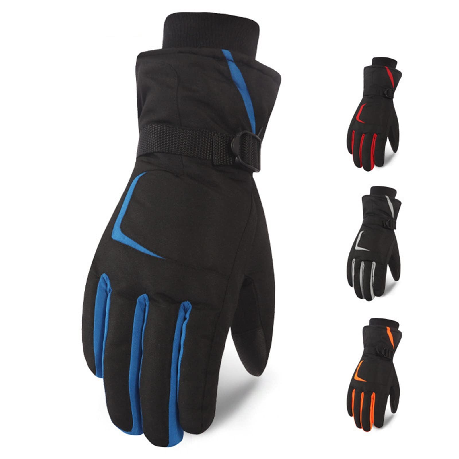 Gants d'hiver imperméables bleus pour protéger vos mains du vent