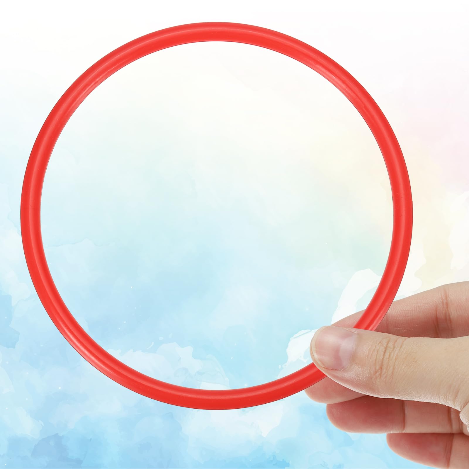 PATIKIL 5.1 Inch Plastic Ring-Toss Rings for Bottles 24 Pack Carnival Rings Plastic Hoops for Speed and Agility Practice Outdoor Party Favor - Image 3