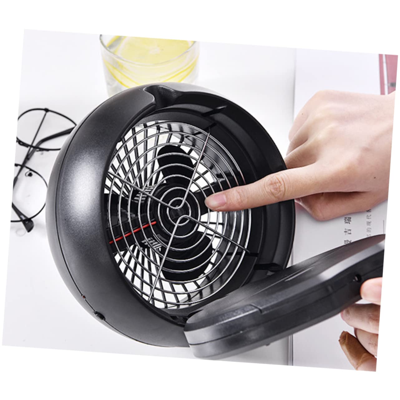 POPETPOP Lot De 3 Mini Ventilateurs Portables Avec Chargeur USB Batterie Externe Sans Fil Petit Ventilateur De Bureau Mini De Bureau D'Escargot
