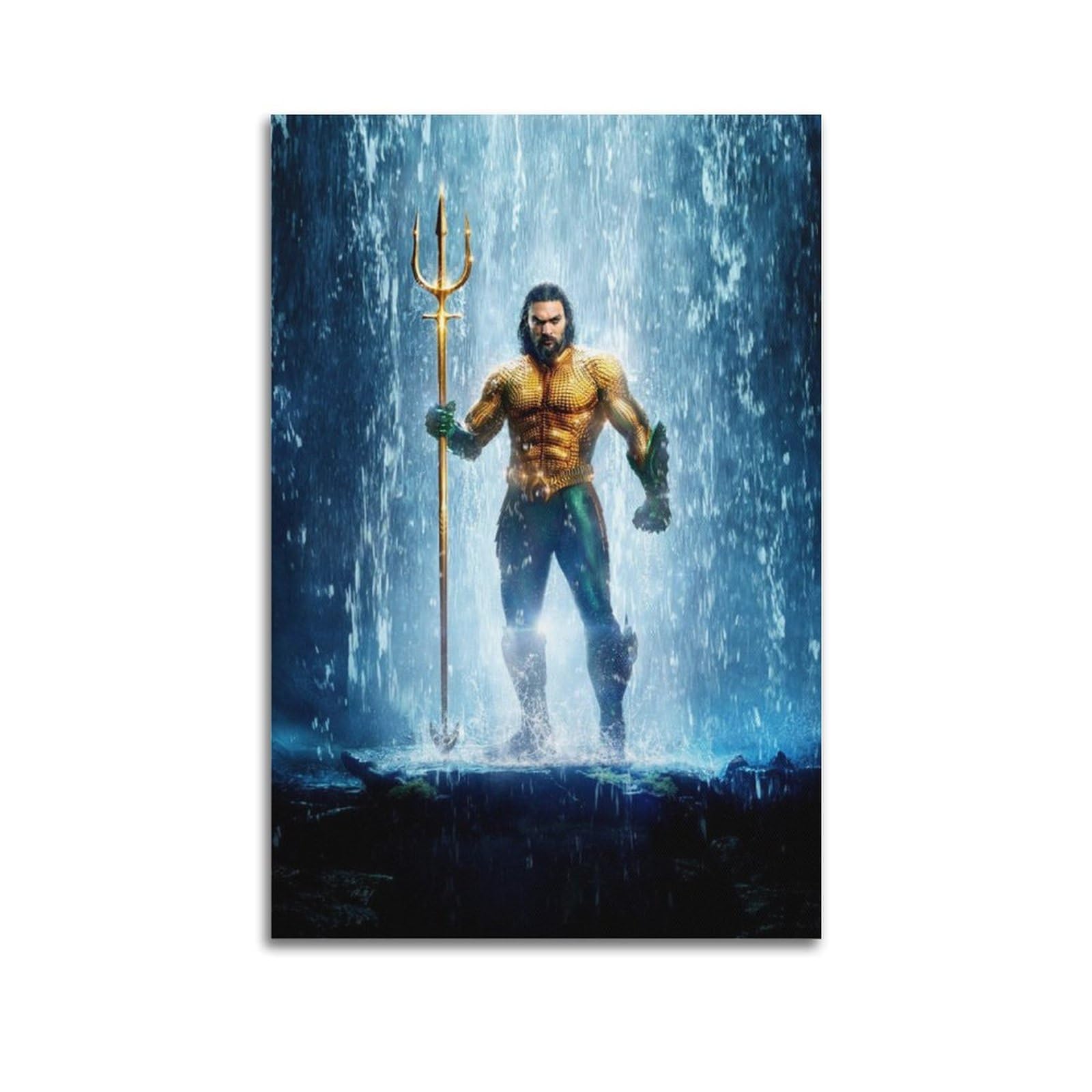 Ksoxdaitip Unframe-Style Movie Aquaman Poster Poster Decorative Painting Canvas Wall Posters And Art Picture Print Modern Family Bedroom Decor Posters 08X12inch(20X30cm)