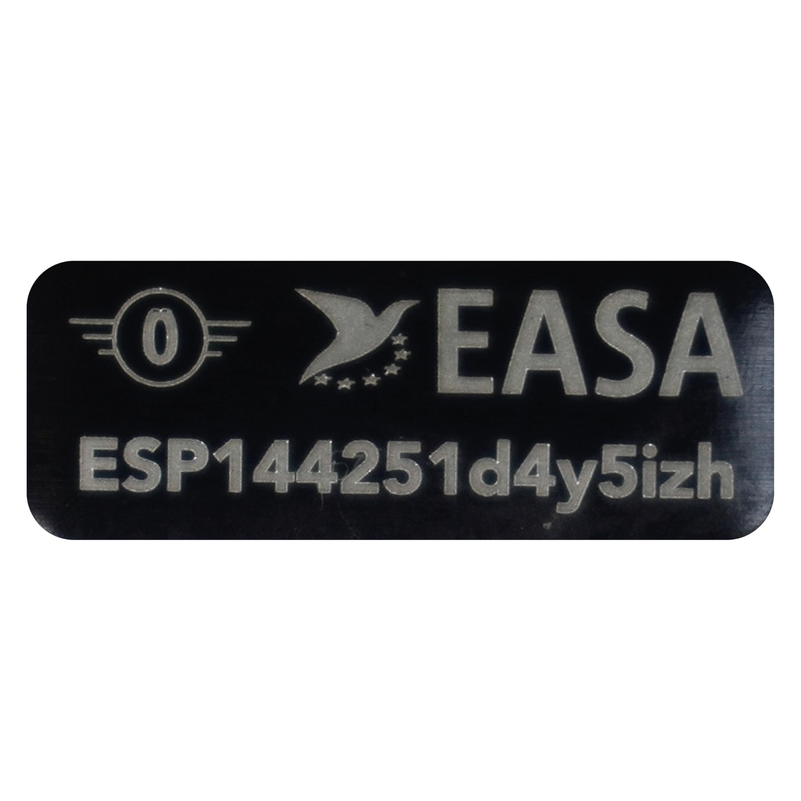 Placa De Identificación Para Dron – Aluminio Anodizado Con Láser – Compatible Con DJI NEO, Mini Y Mavic – Tamaño 23x8 Mm