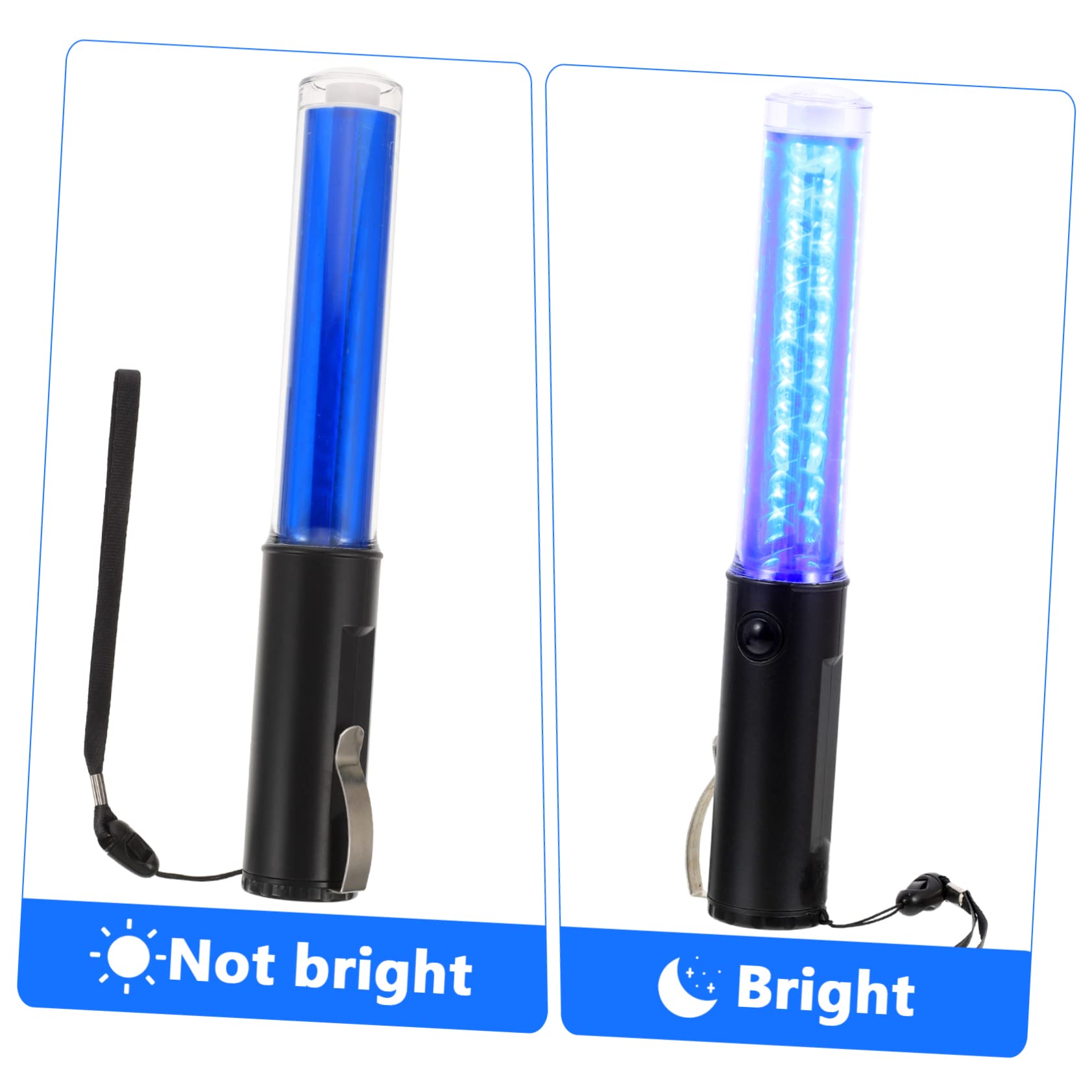 HOMSFOU Reusable Glow Stick Creative Luminous Stick Fans for Concert Decorations