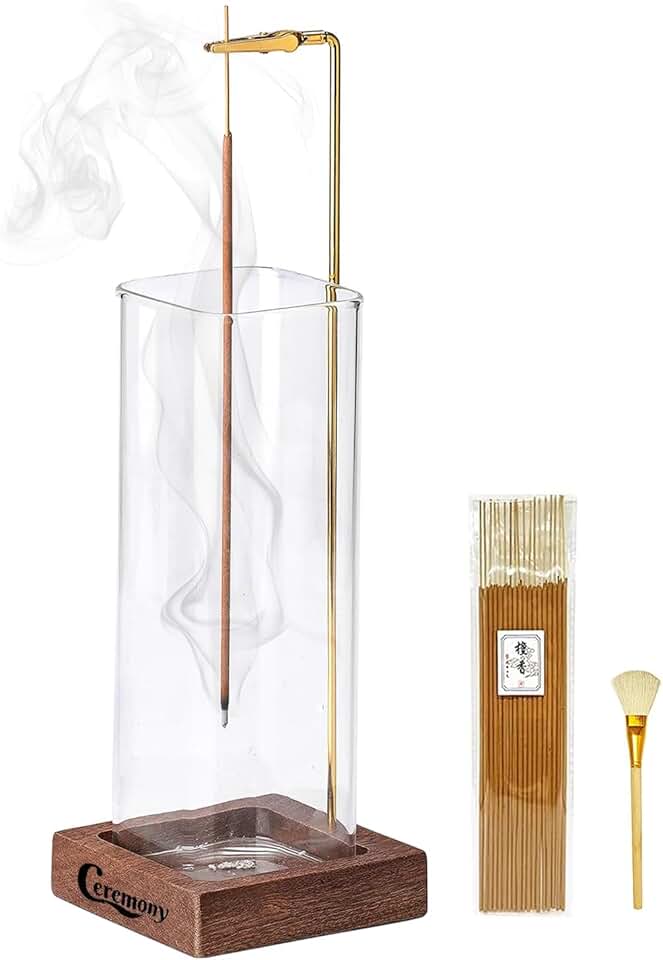 Wooden incense holder set