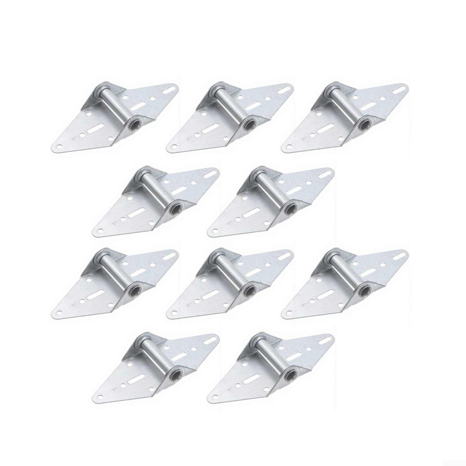 Tiradores de puerta de acero inoxidable para portón de garaje, pack de 10 bisagras de 187x69 mm