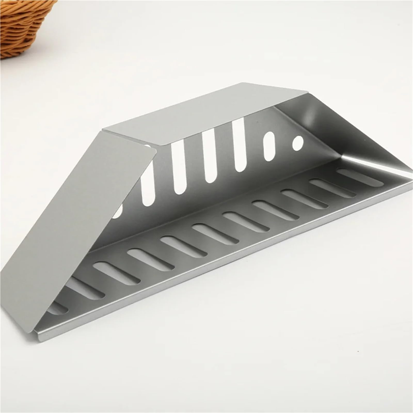 Holzkohlekorb aus verzinktem Aluminium, großer Edelstahl, Brennstoffhalter(2pcs)