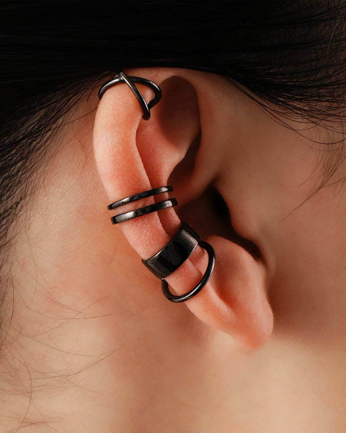 ORAZIO Set Da 20 Orecchini A Polsino Per Cartilagine – Non Piercing – Misti Oro, Argento E Rosa – Regolabili E Fissi – Per Uomo E Donna