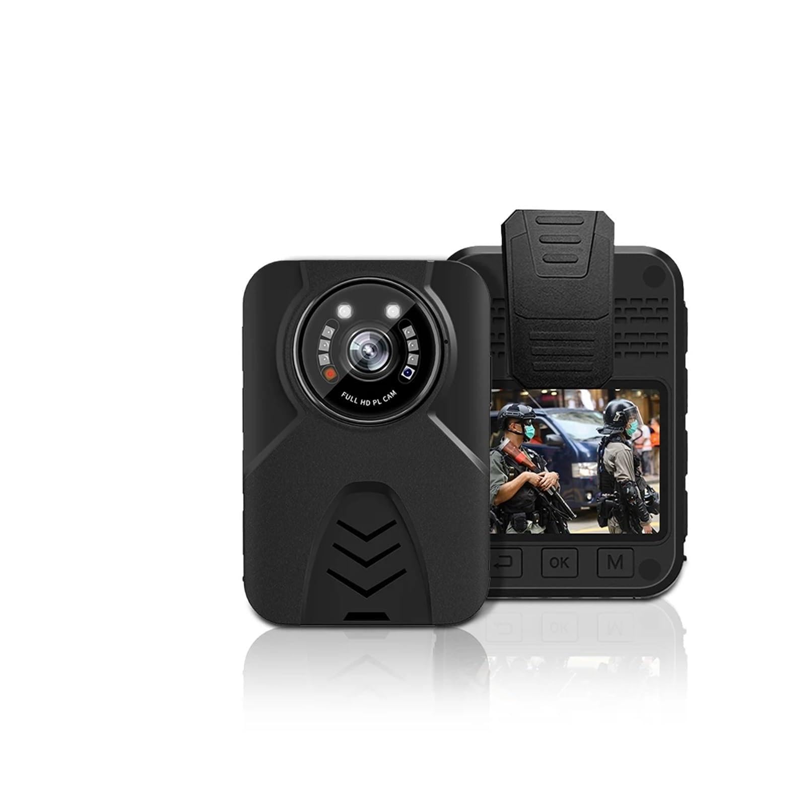 Body Camera, YSW-Q11 Telecamera for il corpo HD 1080P montata sul Registrazione video di sicurezza Visione notturna indossabile Mini telecamera for della polizia(32GB)