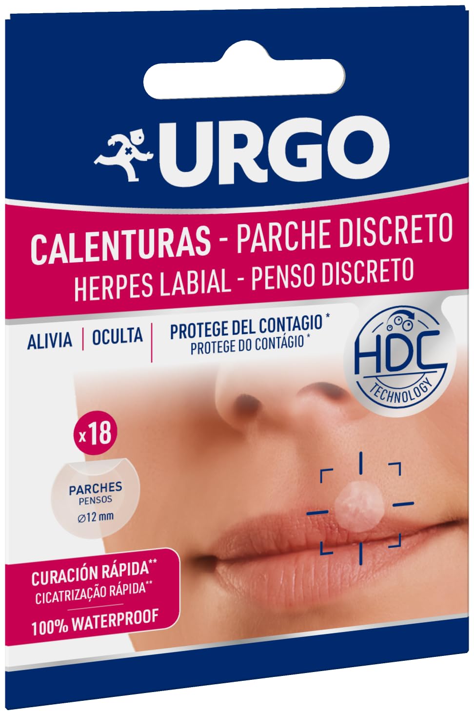 Urgo – Parche Calenturas- Para todas las etapas de la calentura – 18 unidades