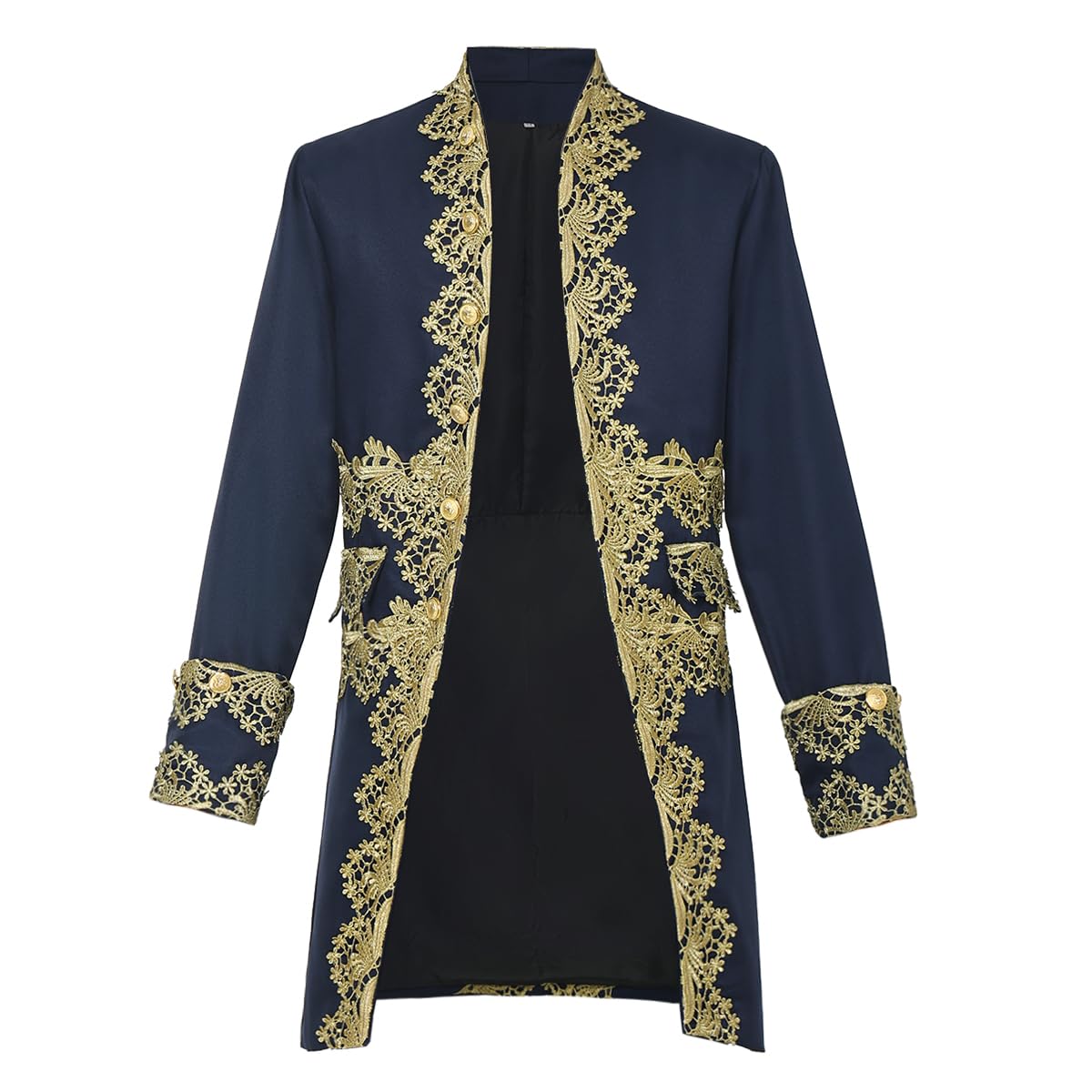 FAD-4U Costume Médiéval Manteau Victorien pour Homme Style Rococo Steampunk Gothique Prince Manteau Costume Mariage invités Makeup Party