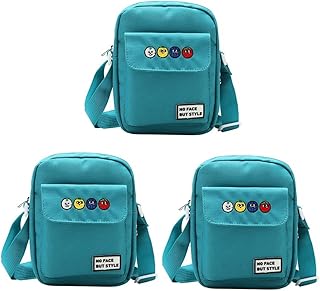 3 Peças Mini Bolsa De Ombro De Lona Bolsa De Ombro Pequena Bolsa De Ombro Bolsa De Ombro Verde Mini Sacolas Bolsa De Mensageiro Bolsa De Ombro De Menina Bolsa De Ombro Casual