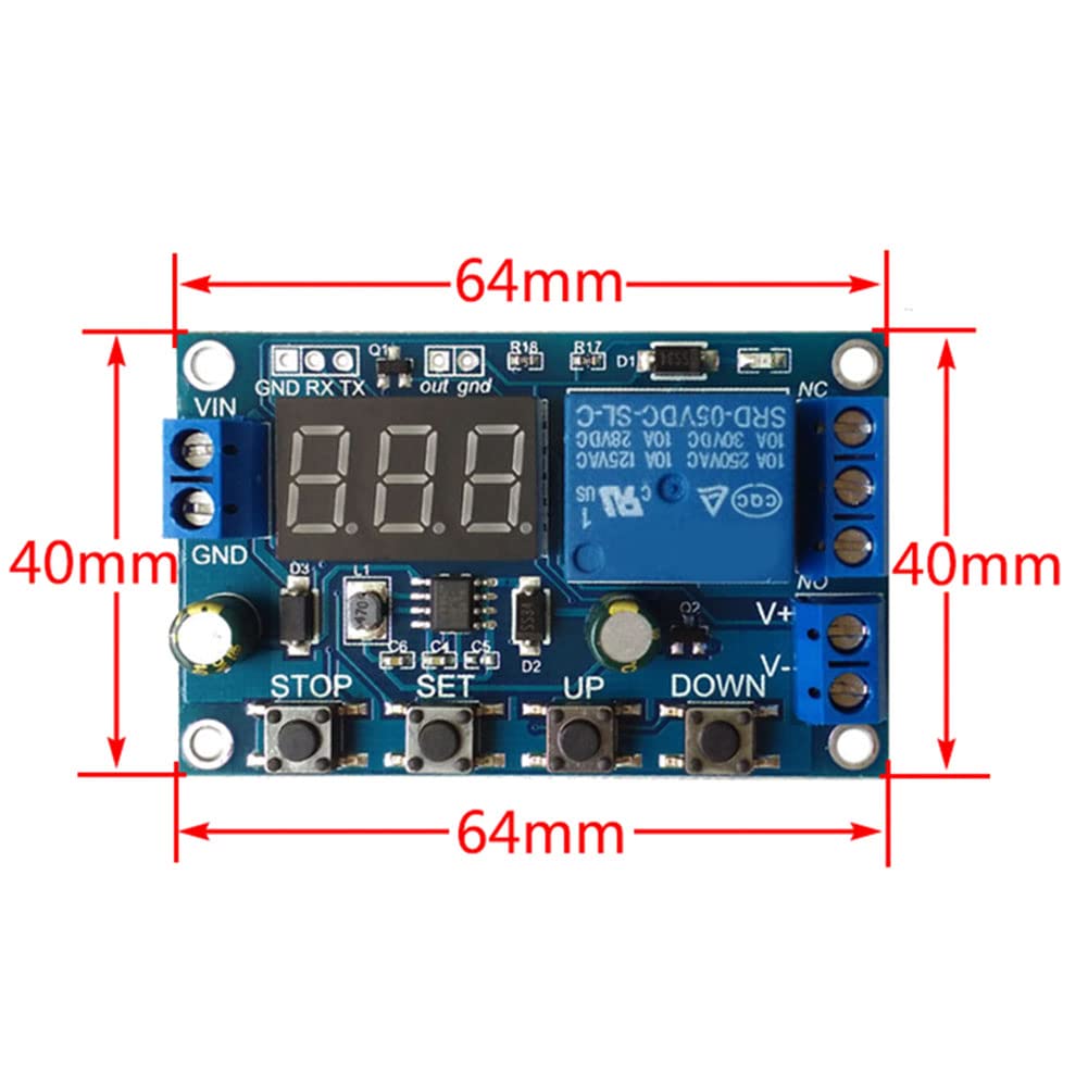 ISTOVO DC 6-40V BatterieladegeräT Steuerschalter Unterspannung ÜBerspannungsschutzplatine Auto Abgeschnitten Disconnect Kontrolleur