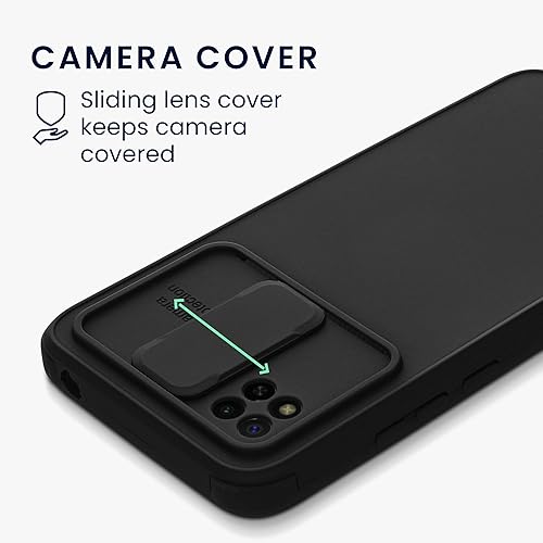 Miniatura 2 de kwmobile Funda híbrida compatible con Xiaomi Redmi 9C - Funda con cubierta de cámara y parachoques - Funda de teléfono, color negro