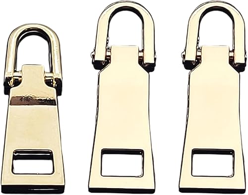 3Pcs Alloy Zippers Pull Replacement Set Detachable Designs for Sewing Projects a