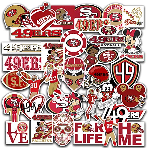 Stickers Pack San Francisco Vinyl 49ers Stickers Pack of 37 pcs