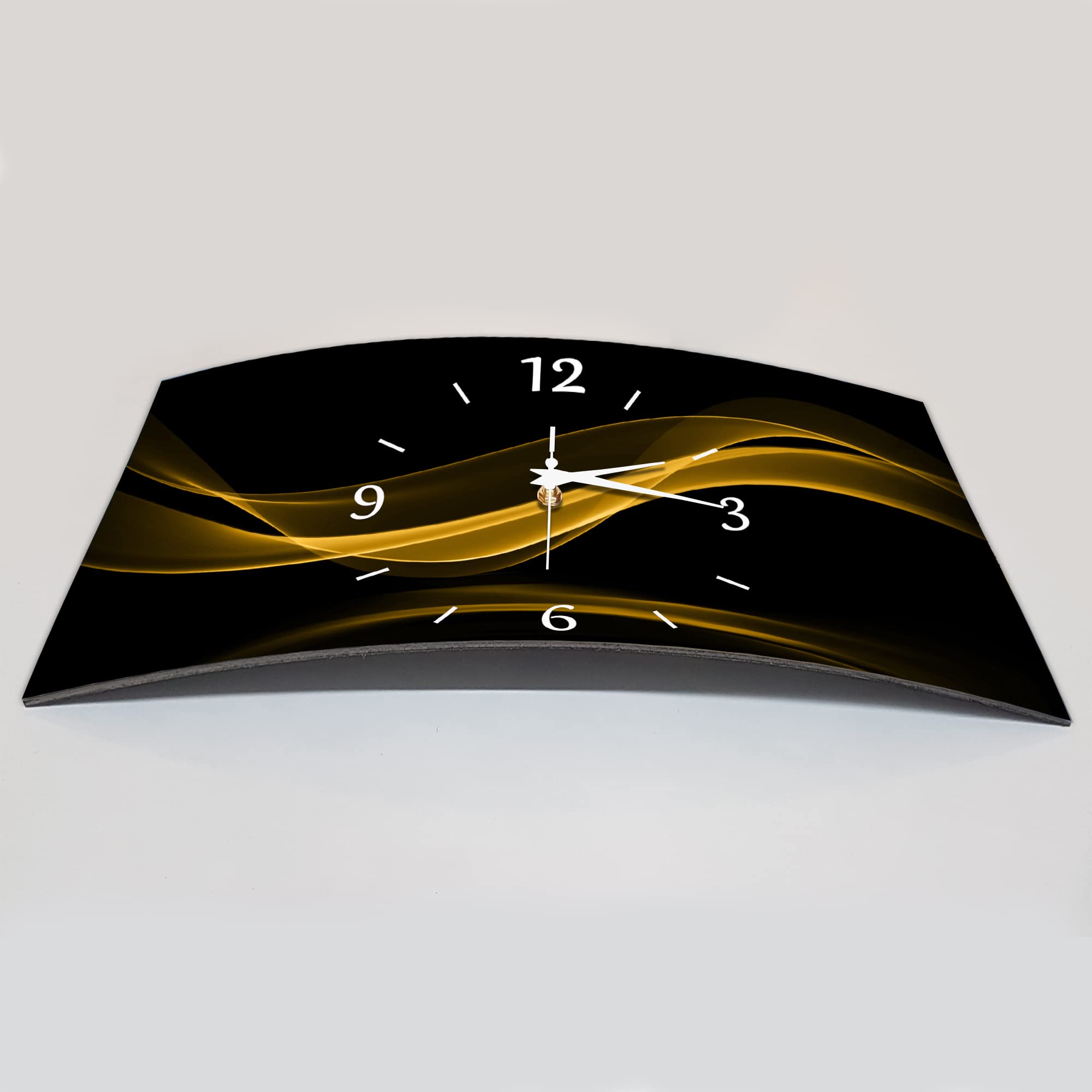 BM Funk Quarz Wanduhr Funkwanduhr Funkwanduhren Funkuhr Funkuhren kein Ticken lautlos geräuschlos leise modern ohne Tickgeräusche groÃŸ XXL Wohnzimmer Küche Digital Art Abstrakt 10143-1a WZ