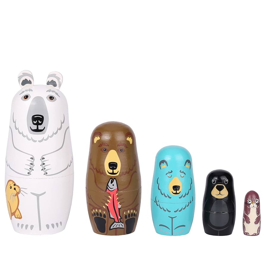 Amazon.com: Yoption 5 Pcs Russian Nesting Dolls, Handmade