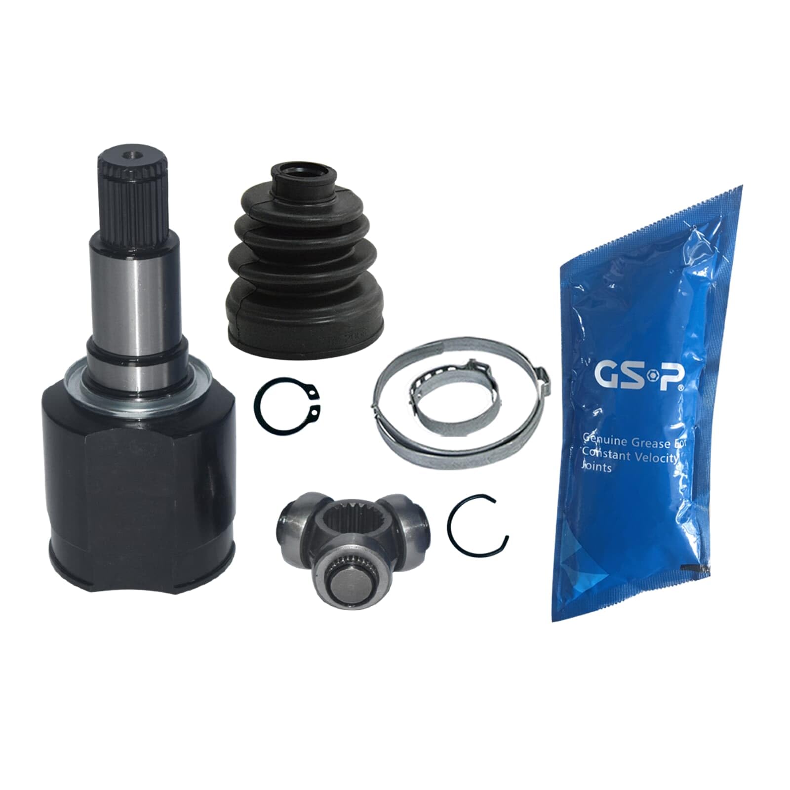 GSP Juego de articulación árbol de transmisión Delantero, derecha 654006 Junta Homocinética Compatible con SUZUKI Grand Vitara II SUV JT, TE, TD