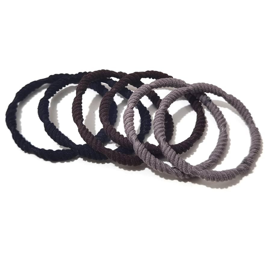 ヘアゴム 跡がつかない 髪ゴム 髪留め12本セット おしゃれ 太めブラック ヘアゴム 跡がつかないゴム シームレス 学生応援 10本 12本