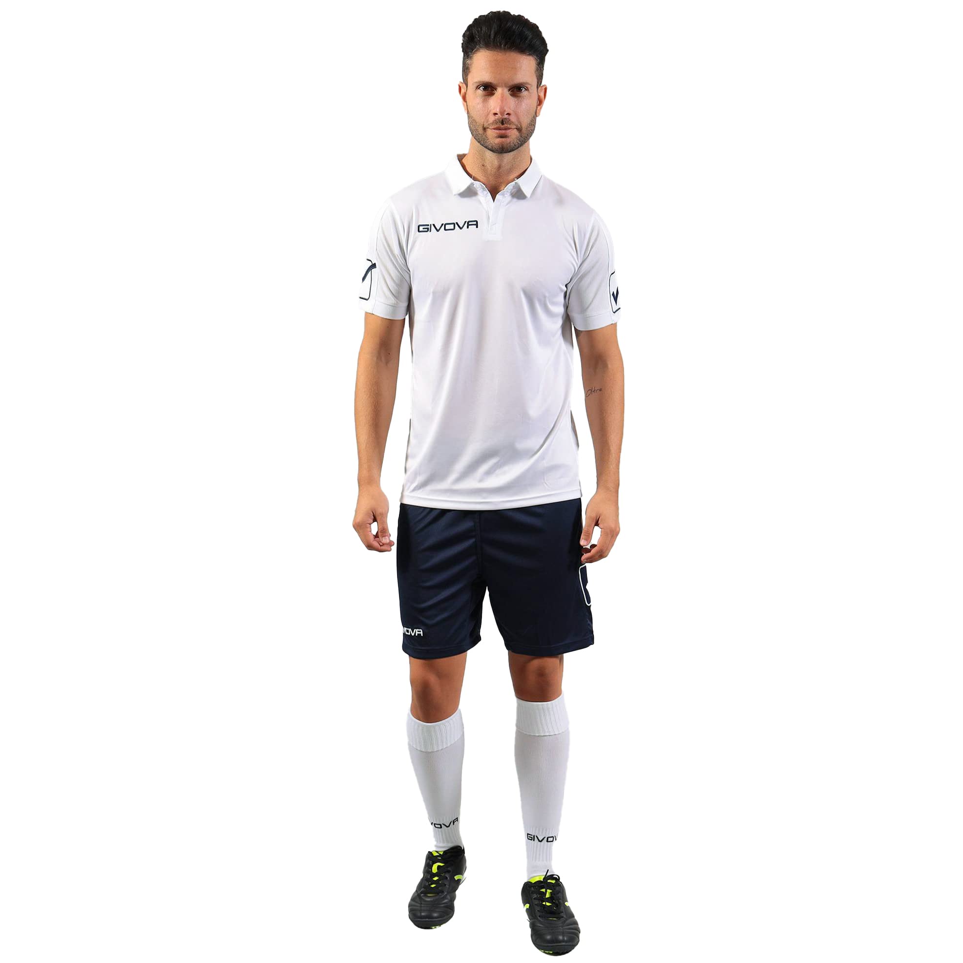 Givova, kit play, white/blue, XL
