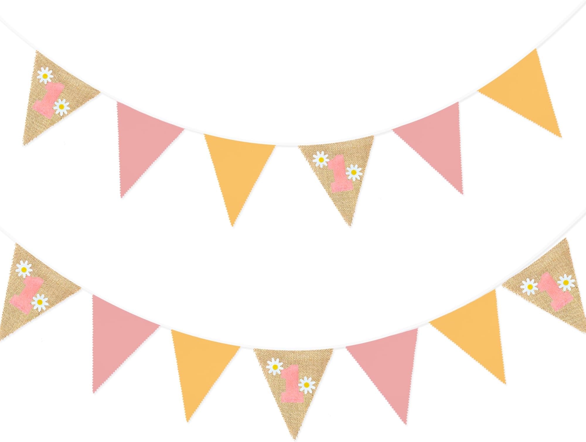 Vgaruint Daisy Garland Highchair Banner - 1st