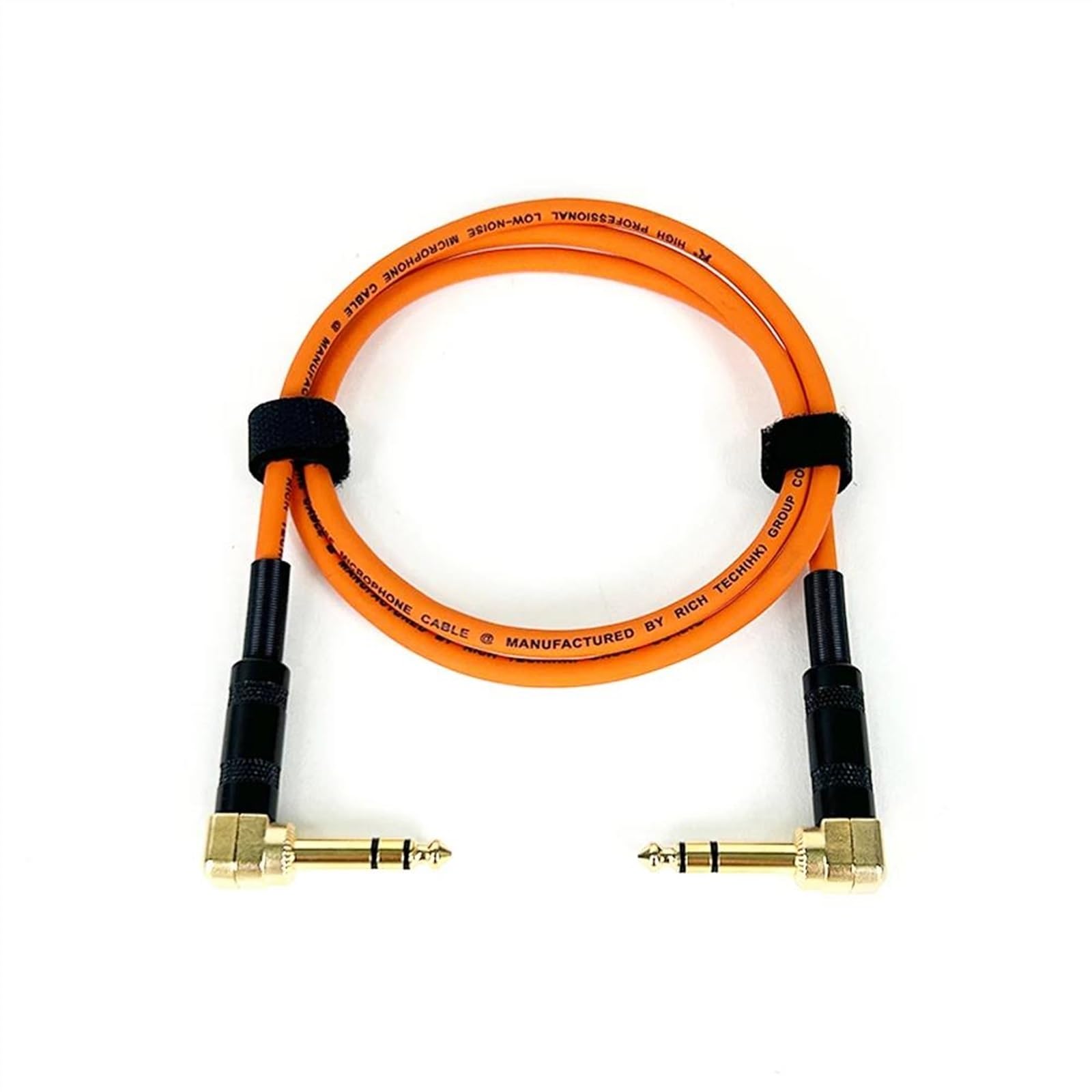 6,35 Stereo Balanced1/4 Abgewinkelt Zu Abgewinkelt Lautsprecher Verstärker Kabel Für Gitarre Tastatur‎ Dual Kanal Kabel(Orange,10m)