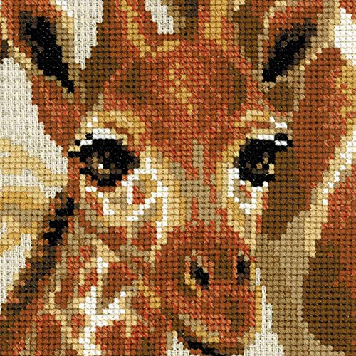 RIOLIS Cross Stitch Kit - 1697 - Giraffes, Multi Colour, 22cm x 38cm - Image 3