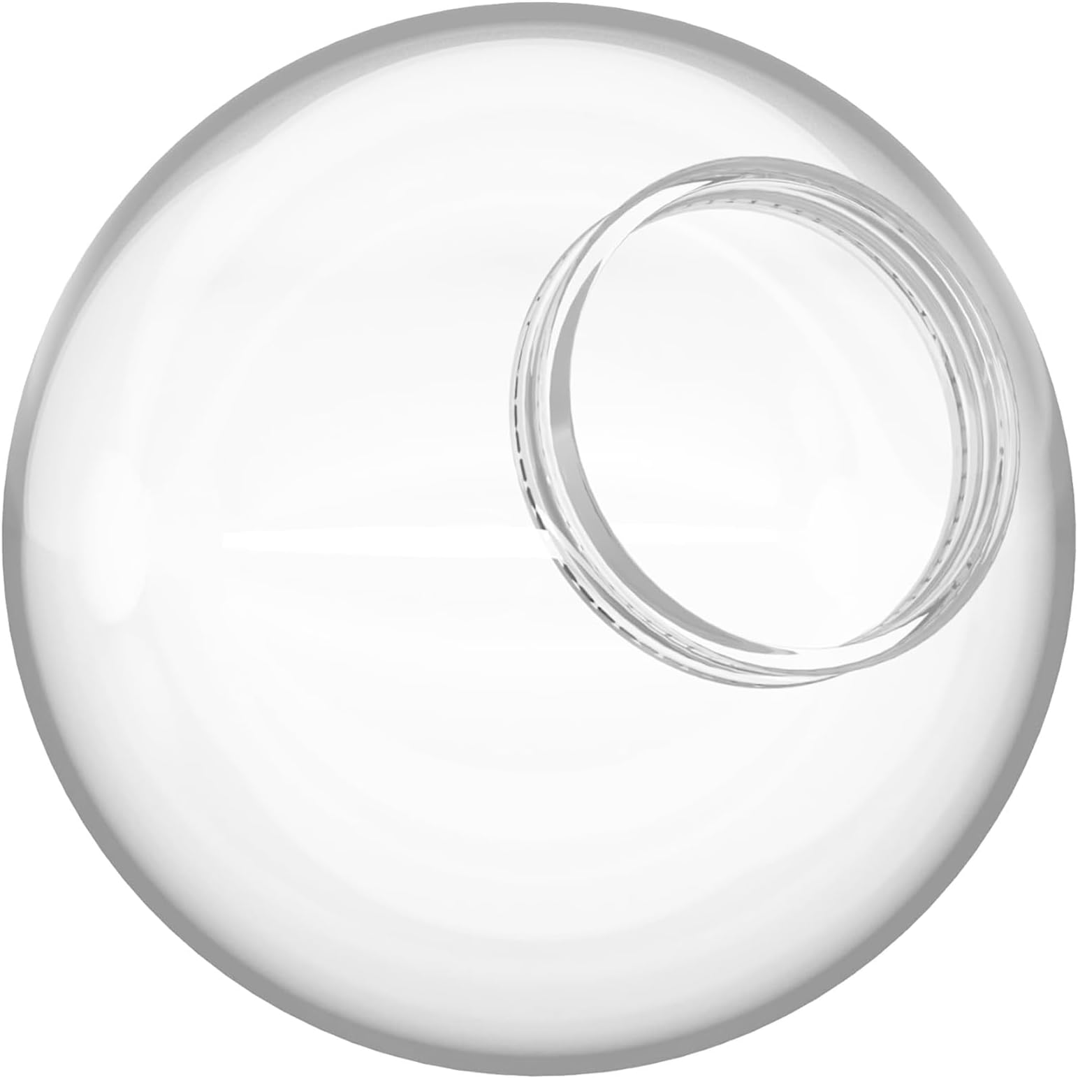 KASTLITE 10" Clear Acrylic Lamp Post Globe | Smooth Textured with 3.91" Fitter Neck | Manufactured in the USA