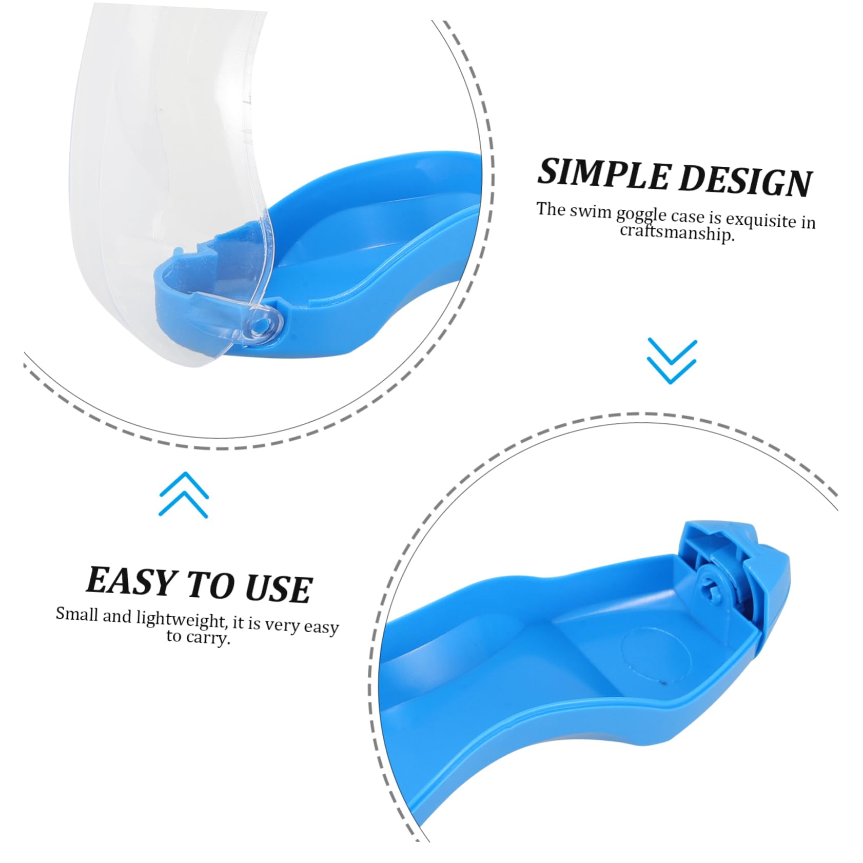BESPORTBLE Custodia Per Occhiali Astuccio Per Occhiali Contenitore Per Occhiali Custodie Protettive Per Occhiali Da Nuoto Scatole Per Occhiali Da Nuoto Scatole Porta Occhiali Plastica
