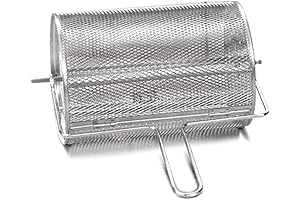 Nuwave Brio 15.5 Air Fryer Accessories - Stainless Steel Roasting Drum & Handle